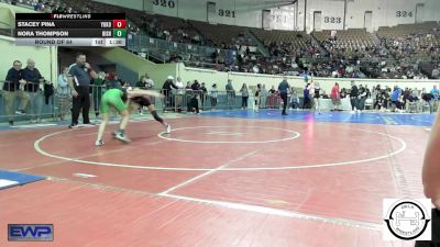 101 lbs Round Of 64 - Stacey Pina, Yukon Middle School Girls vs Nora Thompson, Bishop McGuinness