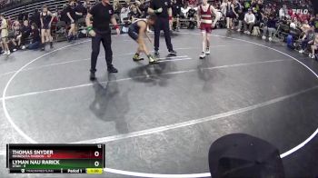 120 lbs Quarterfinals (8 Team) - Thomas Snyder, Minnesota Maroon vs Lyman Nau Rarick, Utah