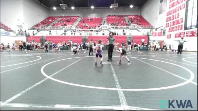 55 lbs Round Of 16 - Brayden Hamilton, Tulsa Blue T Panthers vs Tre Hartfield 4, Standfast