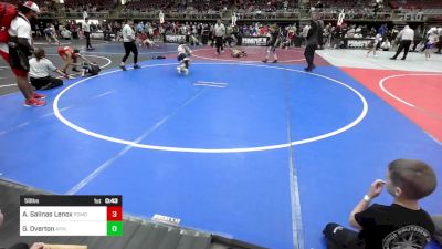 58 lbs Quarterfinal - Anthony Salinas Lenox, Pomona Elite vs Garrison Overton, Athlos Wrestling