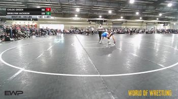 105 lbs Quarterfinal - Chloe Green, HURRICANE WRESTLING ACADEMY vs Brielynn Jackson, Greater Heights Wrestling