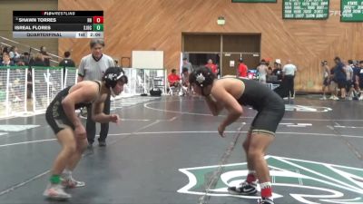 141 lbs Quarterfinal - Shawn Torres, Rio Hondo College vs Isreal Flores, San Joaquin Delta College