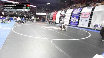 120 Class 4 lbs Champ. Round 1 - Carson Owens, Seckman vs Jacob Bals, Ft. Zumwalt North