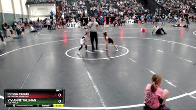 44-49 lbs Quarterfinal - Prissa Casias, Pikes Peak Warriors vs Vivianne Tallman, Top Notch