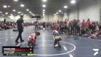 86 lbs Champ. Round 2 - Amanda Pena, Michigan Revolution vs Grace Clark, Algonac Mat Rats