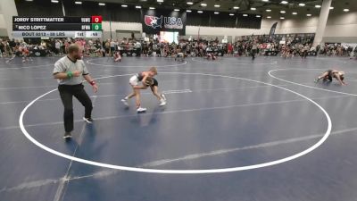 59 lbs 5th Place Match - Nico Lopez, Black Fox Wrestling Academy vs Jordy Strittmatter, Young Guns Wrestling Club
