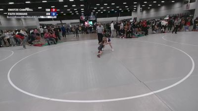 56.1-59.3 lbs Cons. Quarters - Faith Romans, Best Trained Wrestling vs Swayze Campbell, The Island City Misfits Elite Wrestling