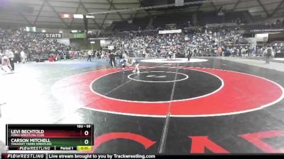 59 lbs Champ. Round 2 - Carson Mitchell, Tonasket Tigers Wrestling vs Levi Bechtold, Forks Wrestling Club