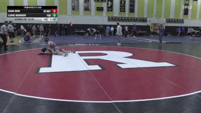 157 lbs Consi Of 16 #1 - Sam Nini, Rutgers-Unattached vs Luke Bender, Franklin & Marshall