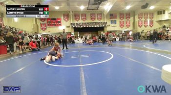 62 lbs Rr Rnd 3 - Paizley Minter, Wagoner Takedown Club vs Camryn Price, Team Tulsa Wrestling Club
