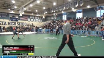 132 lbs Quarterfinal - Isaiah Symmonds, Vista Murrieta vs Caden Potter, Chaparral
