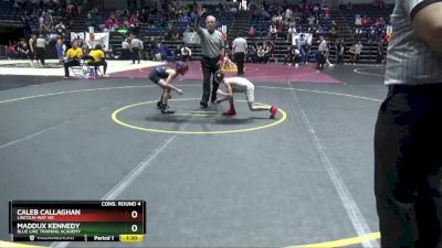 69 lbs Cons. Round 4 - Caleb Callaghan, Lincoln-Way WC vs Maddux Kennedy, Blue Line Training Academy