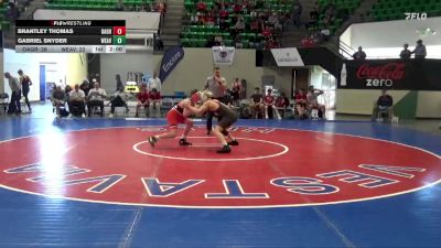 146 lbs Semifinals (16 Team) - Gabriel Snyder, Weaver vs Brantley Thomas, Oak Grove