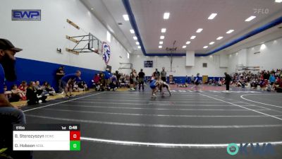 61 lbs Consi Of 8 #1 - Blake Storozyszyn, Deer Creek Wrestling Club vs Dakota Hobson, Noble Takedown Club