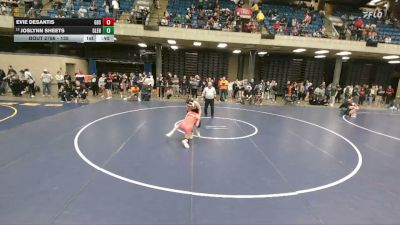 135 lbs Cons. Round 3 - Joslynn Sheets, Oswego (H.S.) vs Evie DeSantis, Glenbard South