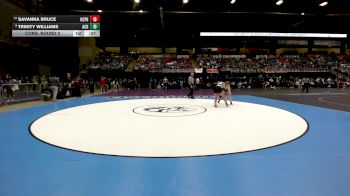 110 lbs Cons. Round 2 - Savanna Bruce, Kansas City-Piper HS vs Trinity Williams, Andover Central HS