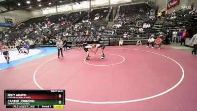 193 lbs Champ. Round 3 - Carter Johnson, Skyridge High School vs Joey Adams, Lone Peak High School