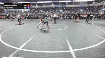 100 lbs Consi Of 8 #2 - Gabriel Bautista, Garden City Wrestling Club vs Makel Page, Junction City