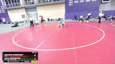 150 lbs Cons. Round 2 - Keith Remington, Vici Wrestling Club vs Jackson Barringer, Iowa