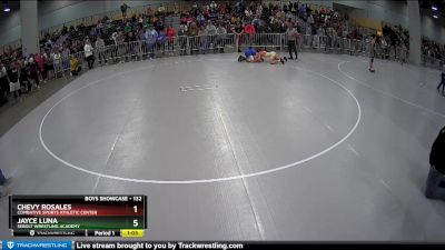 132 lbs Champ. Round 1 - Jayce Luna, Sebolt Wrestling Academy vs Chevy Rosales, Combative Sports Athletic Center