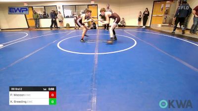 110 lbs Rr Rnd 2 - Partick Wasson, Eufaula Ironheads Wrestling Club vs Kaden Breeding, Eufaula Ironheads Wrestling Club