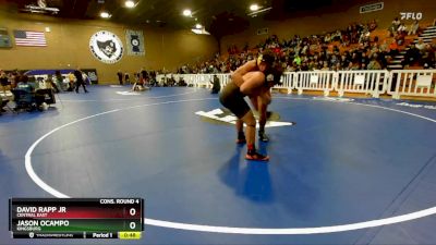 190 lbs Cons. Round 4 - Jason Ocampo, Kingsburg vs David Rapp Jr, Central East