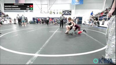 73-80 lbs Rr Rnd 1 - Kooper Cabelka, Elgin Wrestling vs Preston Gutierrez, Midwest City Bombers Youth Wrestling Club