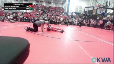 110-120 lbs Quarterfinal - Denver Norwood, Cowboy Wrestling Club vs Waylon Garza, Ponca City Wildcat Wrestling