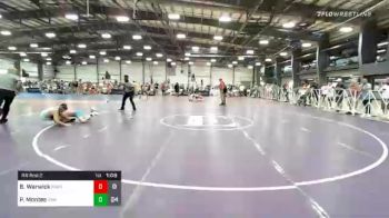 100 lbs Prelims - Brennan Warwick, Perry Wrestling Club vs Philip Montes, Roundtree Wrestling Academy