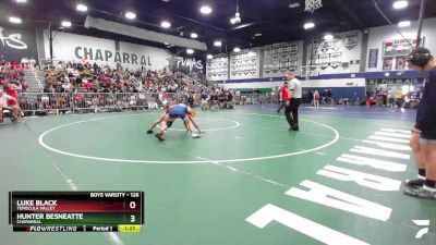 126 lbs Semifinal - Luke Black, Temecula Valley vs Hunter Besneatte, Chaparral