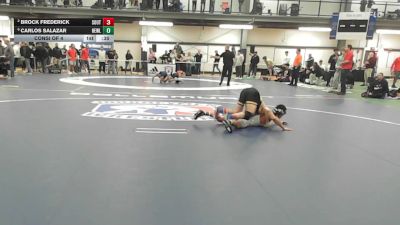 126 lbs Consi Of 4 - Brock Frederick, South Jefferson vs Carlos Salazar, Hewlett