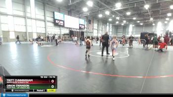 74-76 lbs Round 3 - Orion Swanson, Team Real Life Wrestling vs Tritt Cunningham, White River Hornets WC