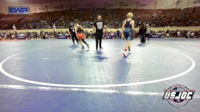 98 lbs Quarterfinal - Sawyer Freisberg, Caney Valley Wrestling vs Calib Anderson, Cowboy Wrestling Club