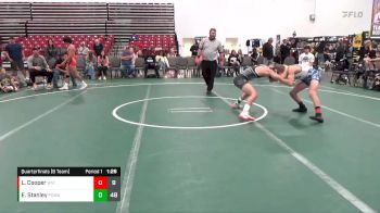 129 lbs Quarterfinals (8 Team) - Evan Stanley, POWA (CO) vs Lars Cooper, West Virginia