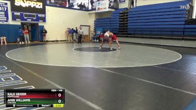 149 lbs Cons. Round 2 - Amir Williams, Chicago vs Kale Geiser, Northland