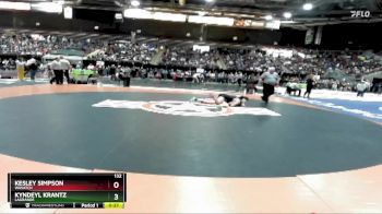 132 lbs Cons. Round 1 - Kesley Simpson, Wasatch vs Kyndeyl Krantz, LaGrande