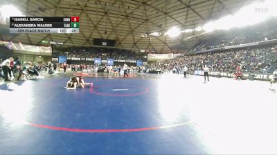 Girls 4A 120 lbs 5th Place Match - Isabell Garcia, Sunnyside (Girls) vs Alexandra Walker, Eastlake (Girls)