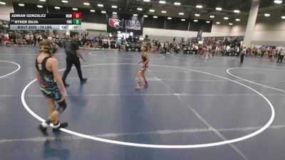 78 lbs Cons. Rd Of 16 - Adrian Gonzalez, Monster Garage Wrestling vs Ryker Silva, Fremont Wrestling Club