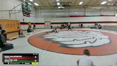 77 lbs 3rd Place Match - Braxten Link, Greybull MS vs Noah Balkenbush, Sheridan