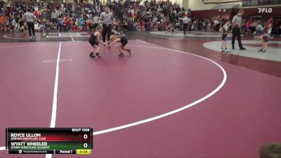 SPW-8 lbs Quarterfinal - Wyatt Wheeler, Storm Wrestling Academy vs Royce Ullom, Denver Wrestling Club