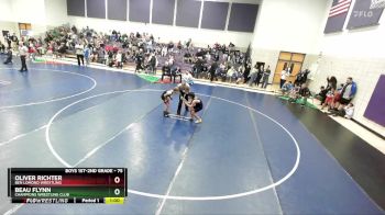 75 lbs Semifinal - Beau Flynn, Champions Wrestling Club vs Oliver Richter, Ben Lomond Wrestling