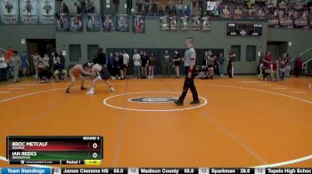 140 lbs Round 3 - Broc Metcalf, Hoover vs Ian Reeks, Grissom Hs