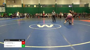 285 lbs Prelims - Caleb Lesswing, St Joesphs Collegiate vs Christian Robinson, Amsterdam