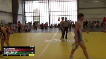 130 lbs Round 3 - Tyson Newman, Midwest Maniacs vs Isaac Young, NCWAY National Team
