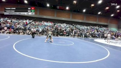 130 lbs Cons. Round 6 - Kara Lowe, Inderkum vs Faith Raji, Will C. Wood