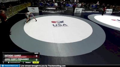 114 lbs Quarterfinal - Aiden Hardy-Fernandez, Wolf Den Wrestling Club vs Anthony Juarez, TUF California Wrestling Academy