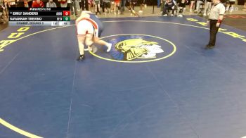 235 lbs Champ. Round 3 - Emily Sanders, Unattached vs Savannah Trevino, Belvidere (North)