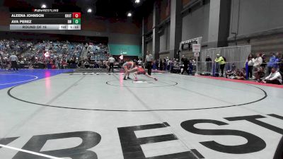 110 lbs Round Of 16 - Aleena Johnson, Khutulun vs Ava Perez, Red Wave Wrestling