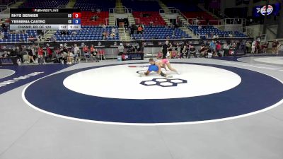 115 lbs Champ. Rd Of 128 - Rhys Bernier, CO vs Yessenia Castro, KS
