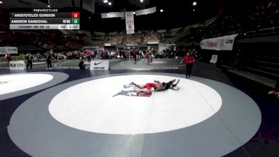 120 lbs Champ. Rd Of 16 - Aristoteles Gordon vs Andrew Sandoval, Woodlake Tiger Wrestling Club